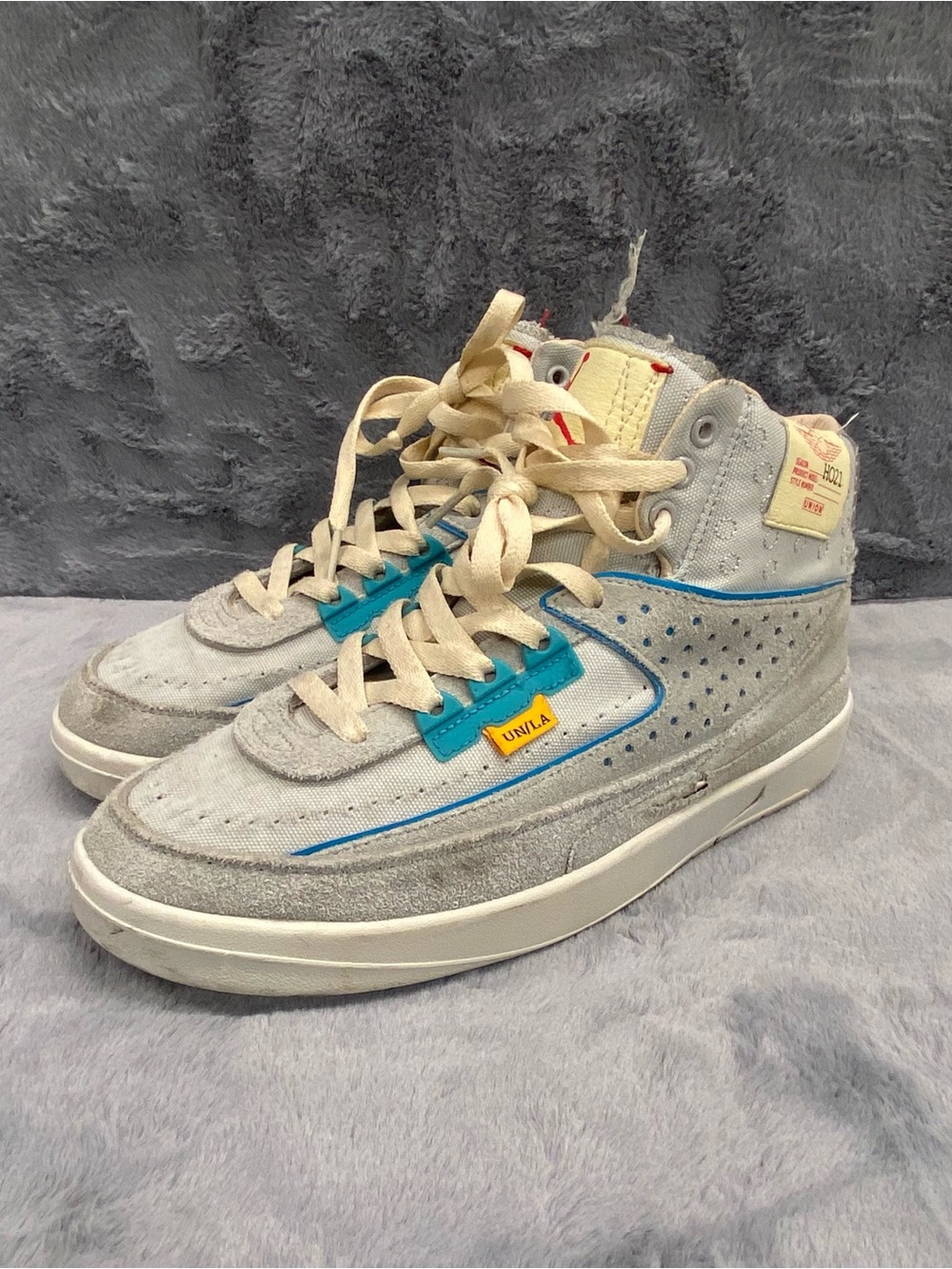 Union LA x Air Jordan 2 Retro SP 'Grey Fog' Mwns Size 8 Sneakers